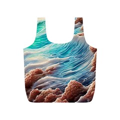 Waves Of The Ocean Full Print Recycle Bag (s) by GardenOfOphir