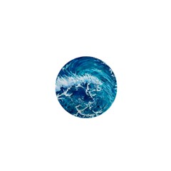 Abstract Blue Ocean Waves Iii 1  Mini Magnets by GardenOfOphir