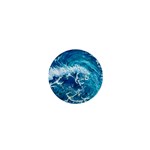 Abstract Blue Ocean Waves Iii 1  Mini Magnets Front