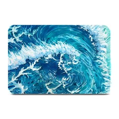 Abstract Blue Ocean Waves Iii Plate Mats by GardenOfOphir