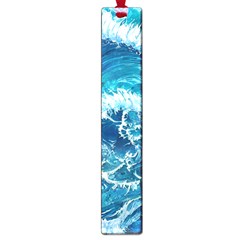 Abstract Blue Ocean Waves Iii Large Book Marks by GardenOfOphir