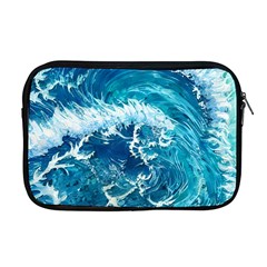 Abstract Blue Ocean Waves Iii Apple Macbook Pro 17  Zipper Case by GardenOfOphir