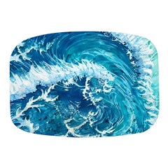 Abstract Blue Ocean Waves Iii Mini Square Pill Box