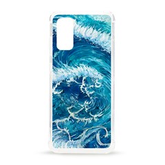 Abstract Blue Ocean Waves Iii Samsung Galaxy S20 6 2 Inch Tpu Uv Case by GardenOfOphir