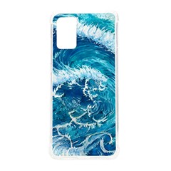 Abstract Blue Ocean Waves Iii Samsung Galaxy S20plus 6 7 Inch Tpu Uv Case