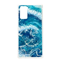 Abstract Blue Ocean Waves Iii Samsung Galaxy Note 20 Tpu Uv Case