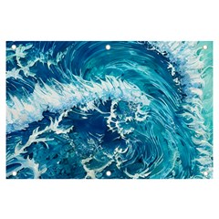 Abstract Blue Ocean Waves Iii Banner And Sign 6  X 4  by GardenOfOphir