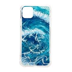 Abstract Blue Ocean Waves Iii Iphone 11 Pro Max 6 5 Inch Tpu Uv Print Case by GardenOfOphir