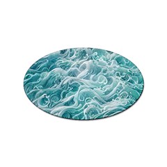 Nature Ocean Waves Sticker (oval) by GardenOfOphir