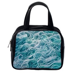 Nature Ocean Waves Classic Handbag (one Side) by GardenOfOphir