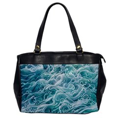 Nature Ocean Waves Oversize Office Handbag by GardenOfOphir