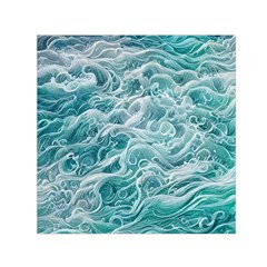 Nature Ocean Waves Square Satin Scarf (30  X 30 )