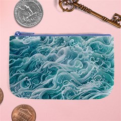 Nature Ocean Waves Large Coin Purse by GardenOfOphir