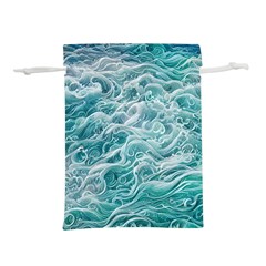 Nature Ocean Waves Lightweight Drawstring Pouch (l) by GardenOfOphir