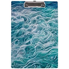 Nature Ocean Waves A4 Acrylic Clipboard by GardenOfOphir