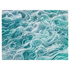 Nature Ocean Waves Premium Plush Fleece Blanket (extra Small) by GardenOfOphir