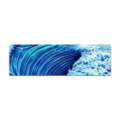 Simple Blue Ocean Wave Sticker Bumper (10 Pack) by GardenOfOphir