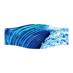 Simple Blue Ocean Wave Stretchable Headband by GardenOfOphir