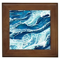 Summer Ocean Waves Framed Tile