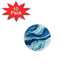 Summer Ocean Waves 1  Mini Magnet (10 Pack)  by GardenOfOphir