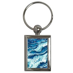 Summer Ocean Waves Key Chain (rectangle) by GardenOfOphir