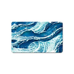 Summer Ocean Waves Magnet (name Card) by GardenOfOphir