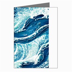 Summer Ocean Waves Greeting Cards (pkg Of 8) by GardenOfOphir