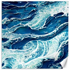 Summer Ocean Waves Canvas 12  x 12 