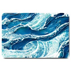 Summer Ocean Waves Large Doormat