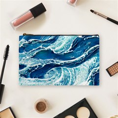 Summer Ocean Waves Cosmetic Bag (medium)