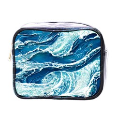 Summer Ocean Waves Mini Toiletries Bag (One Side)