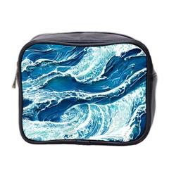 Summer Ocean Waves Mini Toiletries Bag (two Sides) by GardenOfOphir