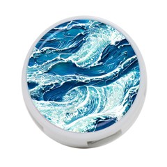 Summer Ocean Waves 4-Port USB Hub (Two Sides)