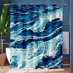 Summer Ocean Waves Shower Curtain 60  x 72  (Medium) 