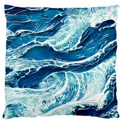 Summer Ocean Waves Large Cushion Case (One Side)