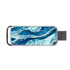 Summer Ocean Waves Portable USB Flash (One Side)