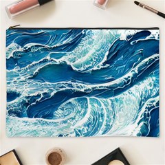 Summer Ocean Waves Cosmetic Bag (XXXL)