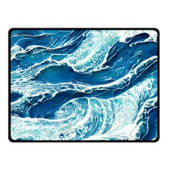 Summer Ocean Waves Fleece Blanket (Small)