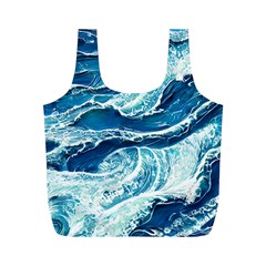 Summer Ocean Waves Full Print Recycle Bag (m) by GardenOfOphir