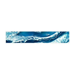 Summer Ocean Waves Premium Plush Fleece Scarf (Mini)