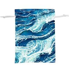 Summer Ocean Waves Lightweight Drawstring Pouch (xl) by GardenOfOphir