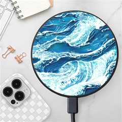 Summer Ocean Waves Wireless Fast Charger(black)