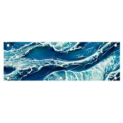 Summer Ocean Waves Banner And Sign 6  X 2  by GardenOfOphir