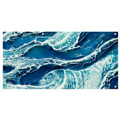 Summer Ocean Waves Banner and Sign 8  x 4 