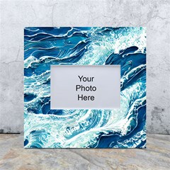 Summer Ocean Waves White Box Photo Frame 4  x 6 