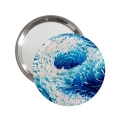 Abstract Blue Ocean Wave Ii 2 25  Handbag Mirrors by GardenOfOphir