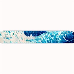 Abstract Blue Ocean Wave Ii Small Bar Mat by GardenOfOphir