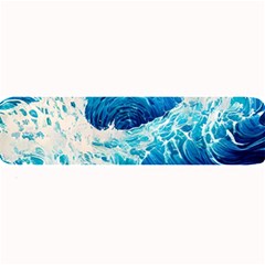 Abstract Blue Ocean Wave Ii Large Bar Mat by GardenOfOphir