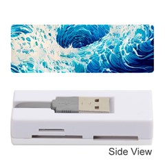 Abstract Blue Ocean Wave Ii Memory Card Reader (stick) by GardenOfOphir