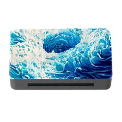 Abstract Blue Ocean Wave Ii Memory Card Reader With Cf by GardenOfOphir